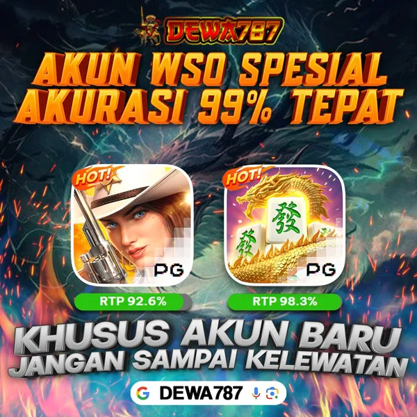 DEWA787 Bonus Member Baru 100%